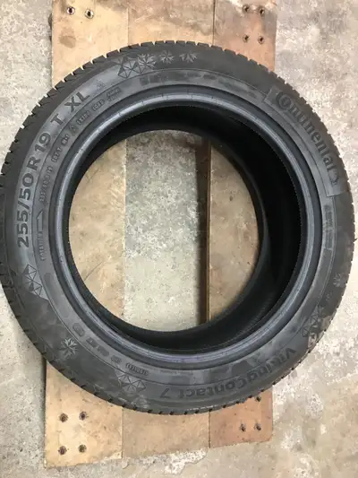 got a used P255 50 19 Continental Viking Contact 7 winter tire, close 90% threads left, only 1 tire,...