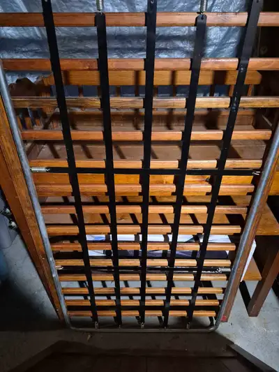 Handmade vintage crib and change table, View more