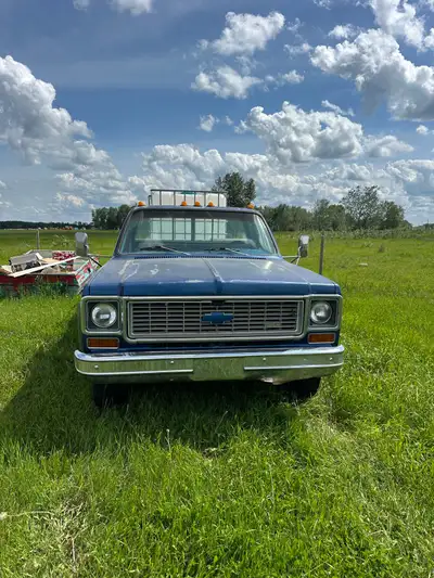 Selling my 1974 C30 truck, it has a 350 with a 4 speed. It runs and drives great, has new alternator...