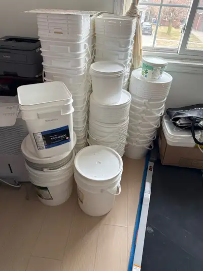 Food Grade Buckets w/ Lids – Multiple Sizes 2.5, 3, 4 Gallon, View more