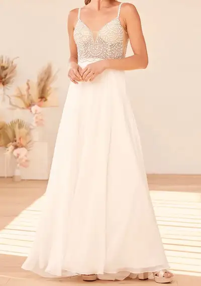 Lulus Wedding Dress, Size 2, View more