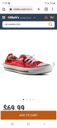 Red Slip on Chuck Taylor All star converse