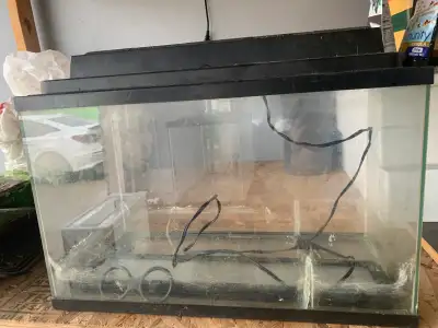 aquarium 10 gallon with lid., View more