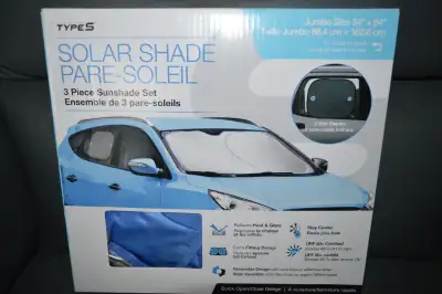 TYPE S Lot de 3 pare-soleil pour pare-brise Valeur de 26.69 sur amazone pour seulement 15$