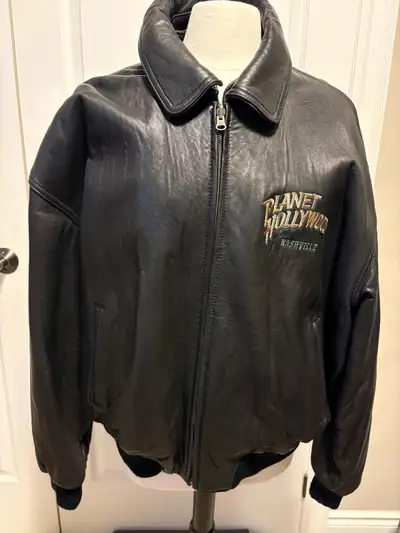 Men’s Planet Hollywood Leather Jacket, View more