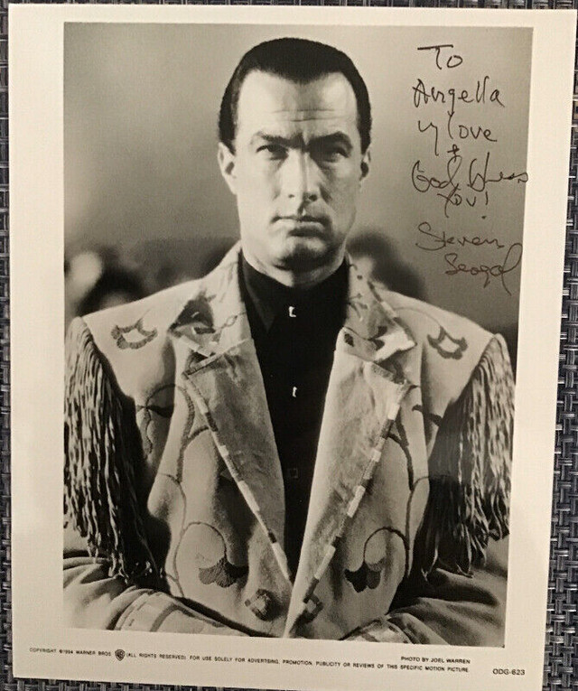 Steven Seagal Autographed Photo 8x10 in Arts & Collectibles in City of Toronto