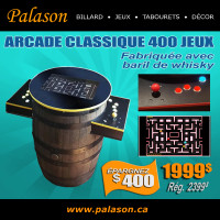 Arcade Classique NEUVE véritable baril Whisky Video Game Console