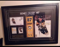 Autographed, framed, limited edition Sidney Crosby print