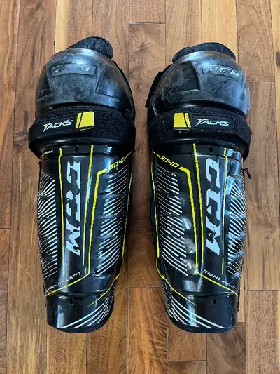 11" CCM Tacks Hockey Shin Guards, View more