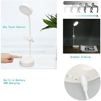 MISEDI LED Desk Lamp，LED Mirror Lamp with Mirror, Mini Fan NEW