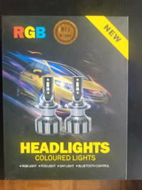 H11 LED Color Changing Headlights