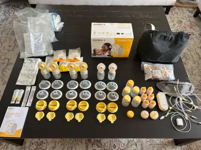This package includes many extras. There is the device and the charging cord. There is the suction l...