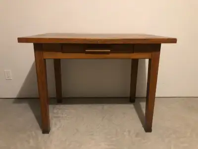 Early 20th century Industrial oak library desk for sale. Stamped Standard Desk 1000 Series, Office O...