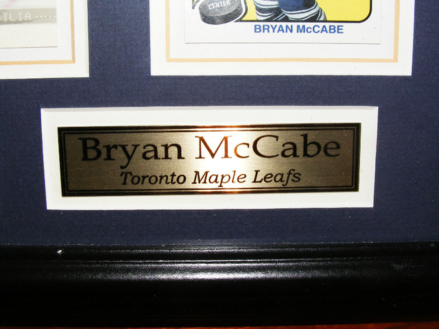 Bryan McCabe Framed Hockey Cards in Arts & Collectibles in Saint John - Image 4