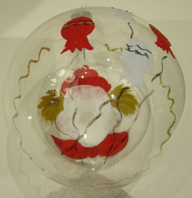 2 VINTAGE, ITALIAN BLOWN GLASS "CLOWN" HANGING ORNAMENTS in Arts & Collectibles in Hamilton - Image 3