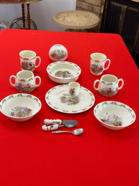 Royal Doulton Bunnyskin fruit bowls, mugs, plate …