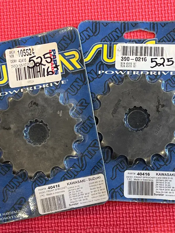 Suzuki Kawasaki front drive gear sprocket 525 Pitch 16 t 40416 in Other in Barrie - Image 6
