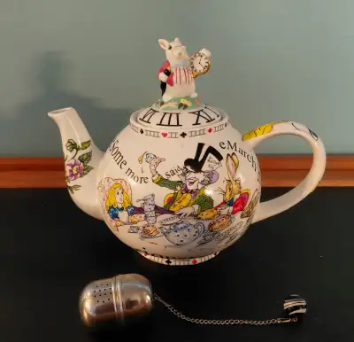 Beautiful Collectible Alice in Wonderland Teapot, View more
