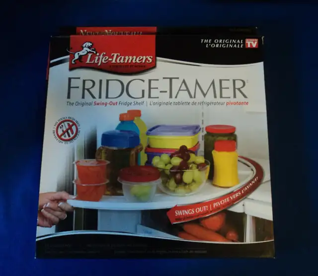 LIFE-TAMERS FRIDGE-TAMER SWING-OUT FRIDGE SHELF - SEALED in Kitchen & Dining Wares in Cowichan Valley / Duncan - Image 2