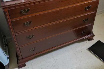 Large wood dresser , View more