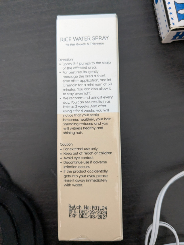 Rice Water for Hair with Biotin Castor Oil/17% off amazon dans Santé et besoins spéciaux  à Ville de Montréal - Image 3