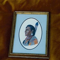 Indian Chief Petit Point Picture