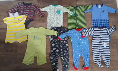 Baby Sleepers & Onesies Sizes 6-12m $10 for all Good Condition Pickup Only in Chatham