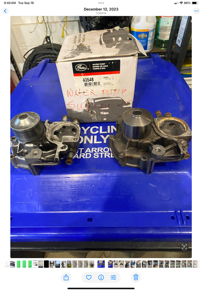 Many engine parts. Camshaft’s pistons. Rods intake water pumps. All used but in very good condition....