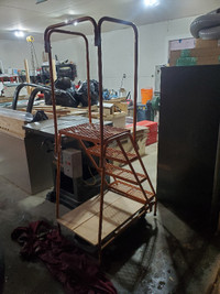 Metal Step Ladder Cart Stand