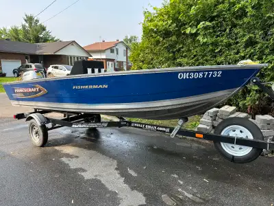 princecraft Firshermen with Honda 20hp 2011 Princecraft Fishermen 2006 Honda Motor with Trailer Garm...