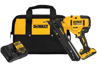 DEWALT 20V MAX XR Lithium-Ion Cordless Brushless 15-Gauge Finish, View more