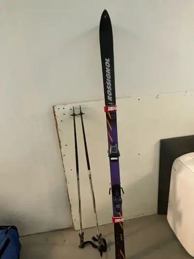 Rossignol Skis with Salomon Bindings and Poles, View more