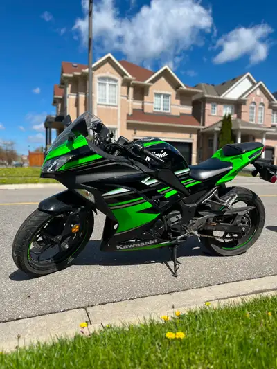 I bought it brand new. In very good condition, but needs a rear tire and high beam light to certify....
