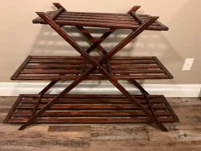 3-Tier Oak Plant Stand, View more