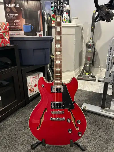 Harley Benton semi hollow body electric guitar , View more