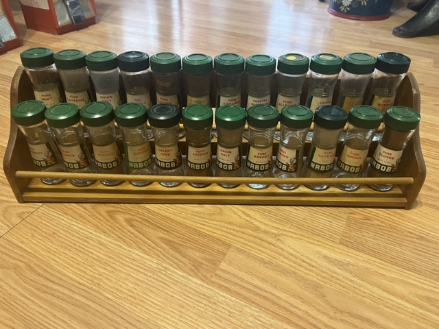 Assorted 24 vintage Nabob spice jars in Arts & Collectibles in Strathcona County