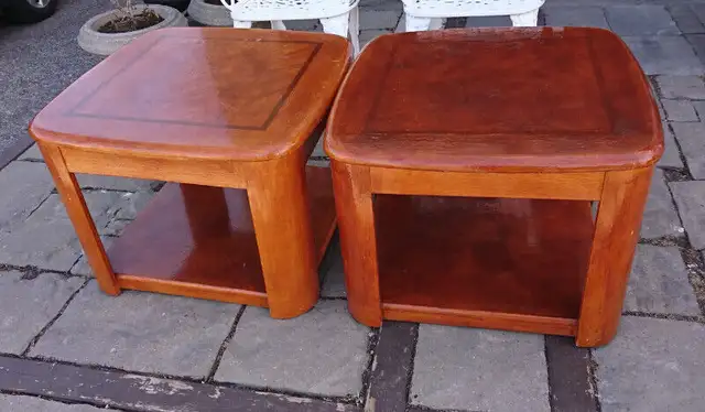 Vintage Solid Wood End Tables in Arts & Collectibles in Oshawa / Durham Region - Image 5