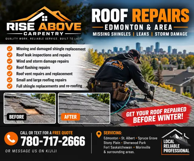 ROOF REPAIRS & SHINGLE REPLACEMENT | EDMONTON & AREA 