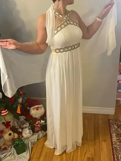 ✨ Stunning Champagne Goddess Dress For Sale! ✨, View more