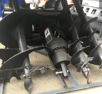 Auger with 3 Bits (9”,12”,18”) | Skid Steer Attachment