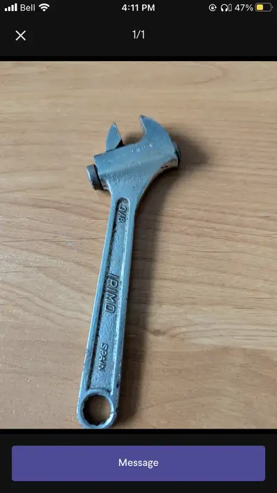 crescent wrench, View more