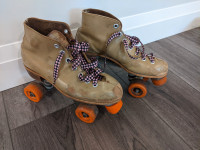 Size 8 Vintage Leather Roller Skates