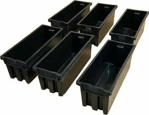 6 Storage Bins, Heavy-Duty Industrial Grade Plastic Stackable St in Other Business & Industrial in Markham / York Region - Image 4