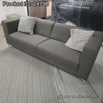EQ3 82" Wide Grey Sofa Couch, View more
