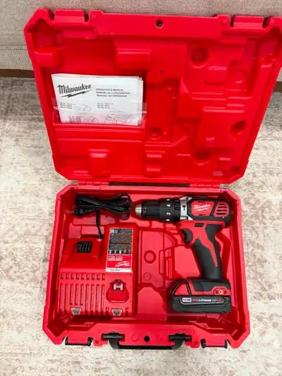 Milwaukee M18 Drill With Battery & Charger - Good Used Condition, View more