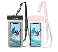 new IPX8 Waterproof Phone Pouch/Case, 2 Pack Universal TPU Cell 