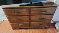 Solid wood Dresser. All drawers working perfectly. Moving sale