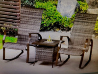 Brand New 3 Piece Bistro Patio Set (wicker)