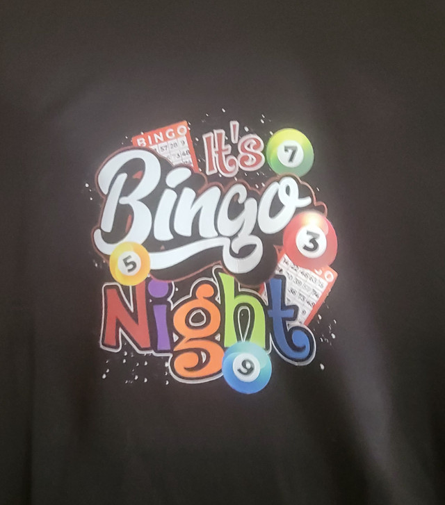 New Tshirts for sale (Bingo ,Crazy Chicken Lady , Willie Nelson in Multi-item in Miramichi