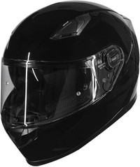 ILM (Gloss Black Med) Snowmobile Motorcycle Full Face Helmet DOT